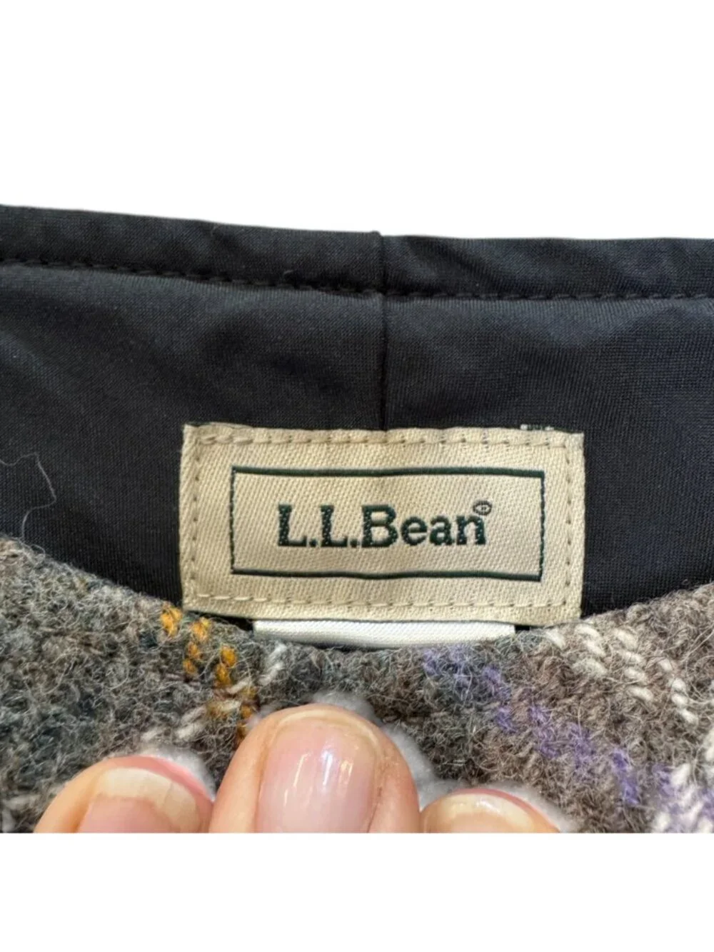 Vintage 90s L.L. Bean "Andover" Wool Mini Skirt Size 4 Preppy Earthy Academia - Picture 5 of 13